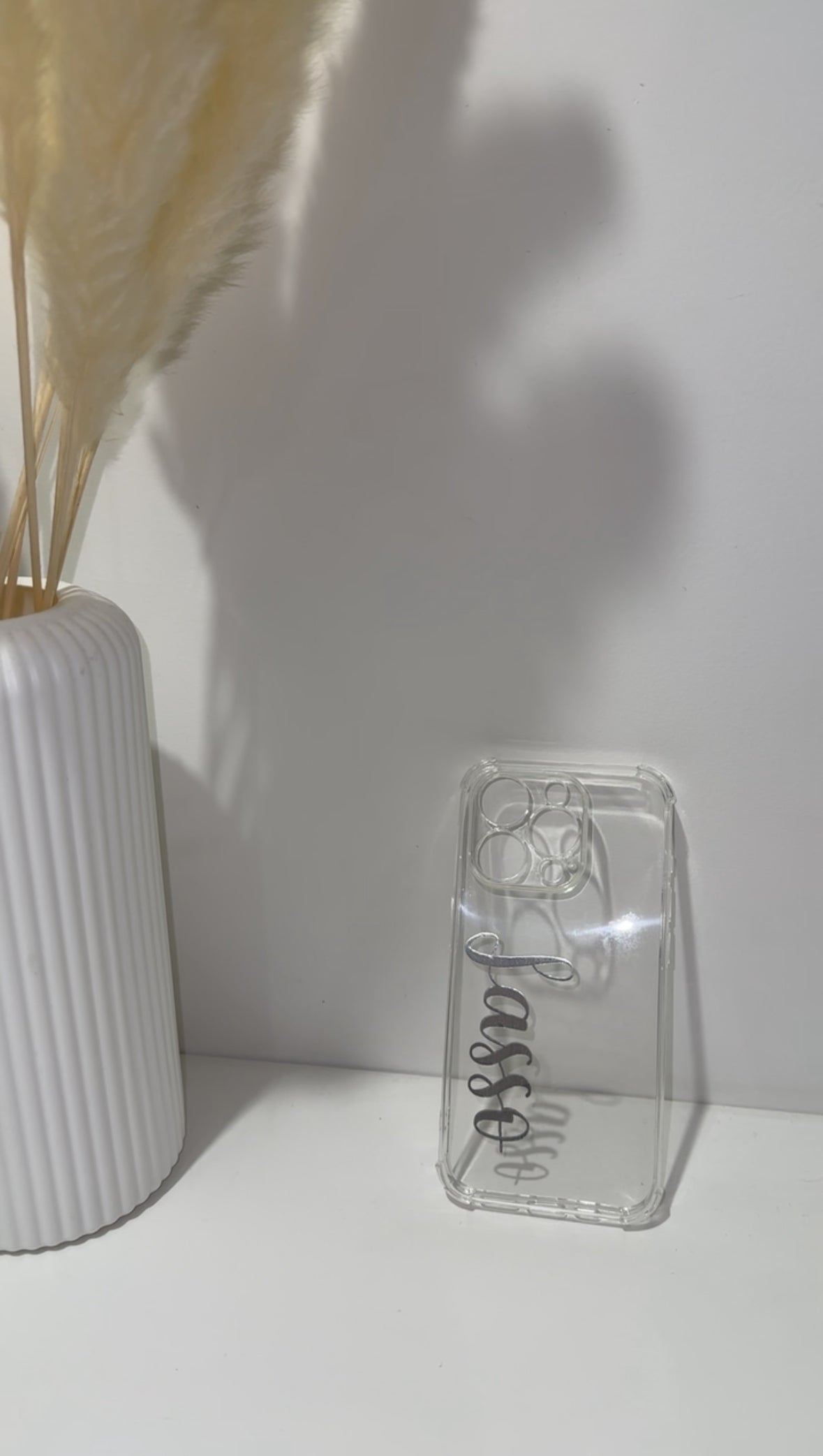 Coque de téléphone transparente personnalisé