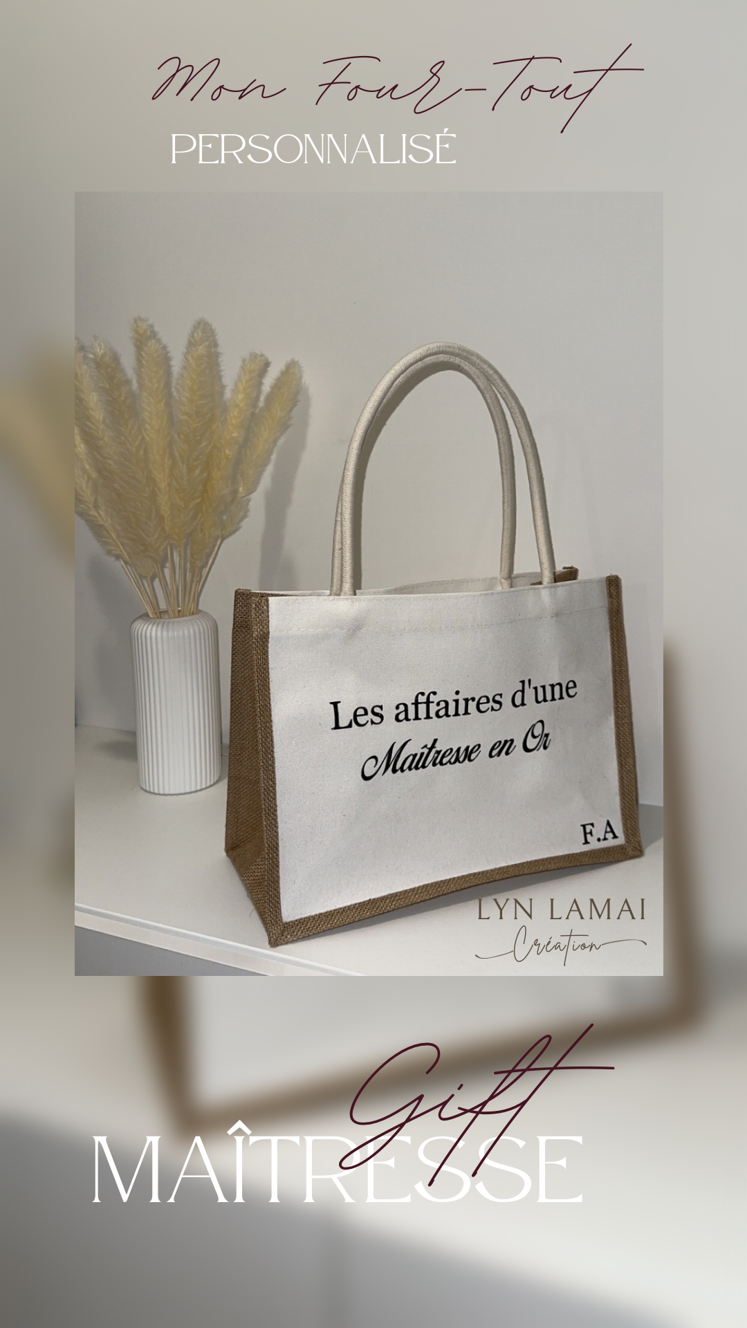 Sac en Jute « Mon Four Tout » Personnalisé