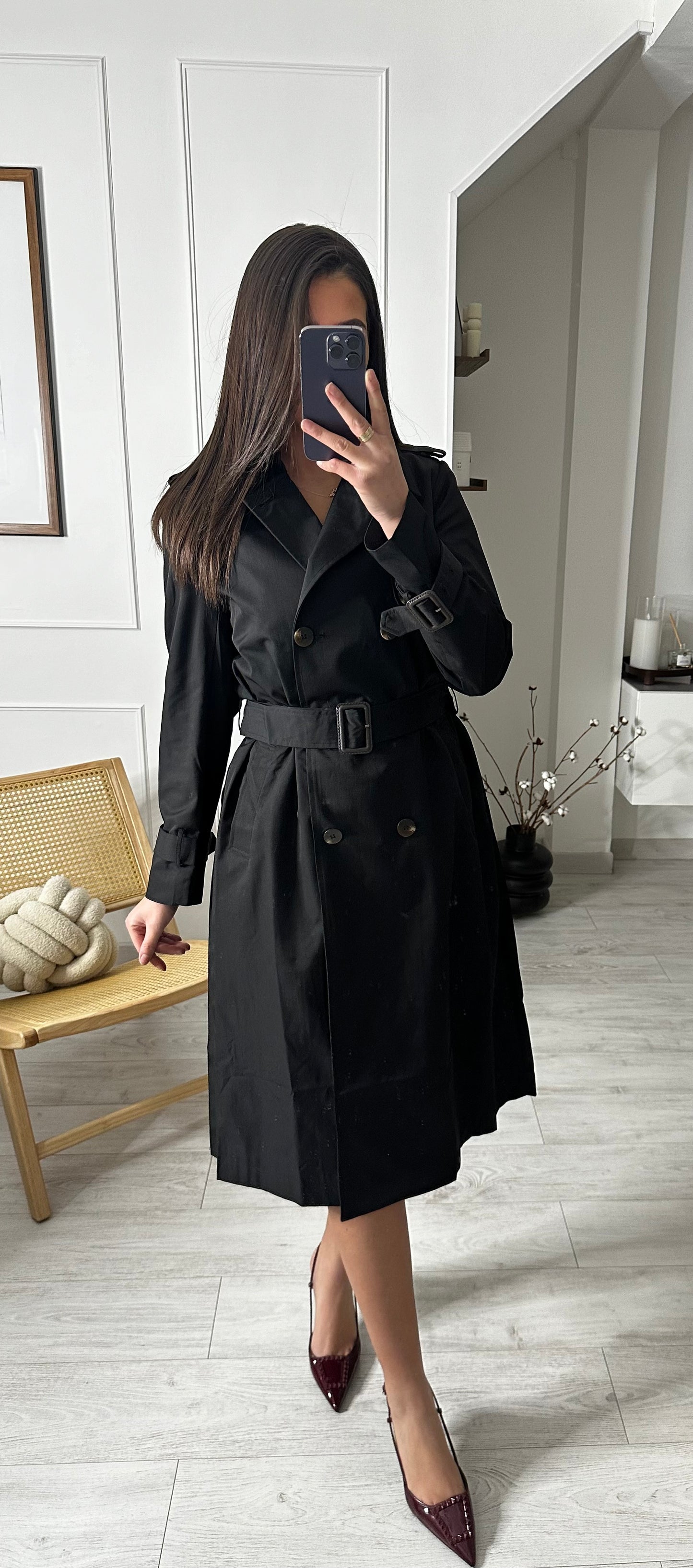 Trench Drapé (Noir)